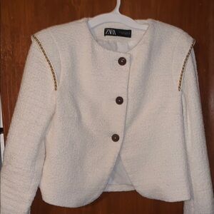 Zara Women's Cream Jacket